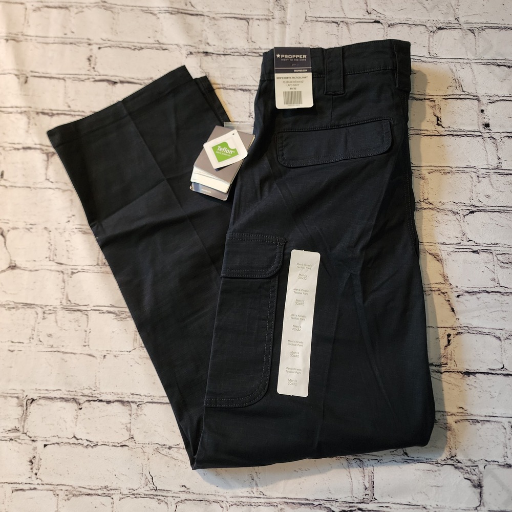 Propper Mens Kinetic Tactical Pants LAPD Navy 30x32 Ripstop Cargo F52944X450